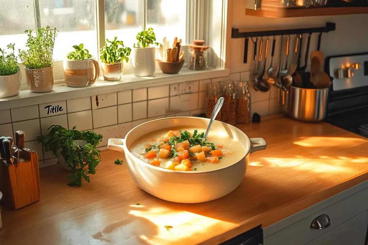 Delicious bowl of gluten free soup.