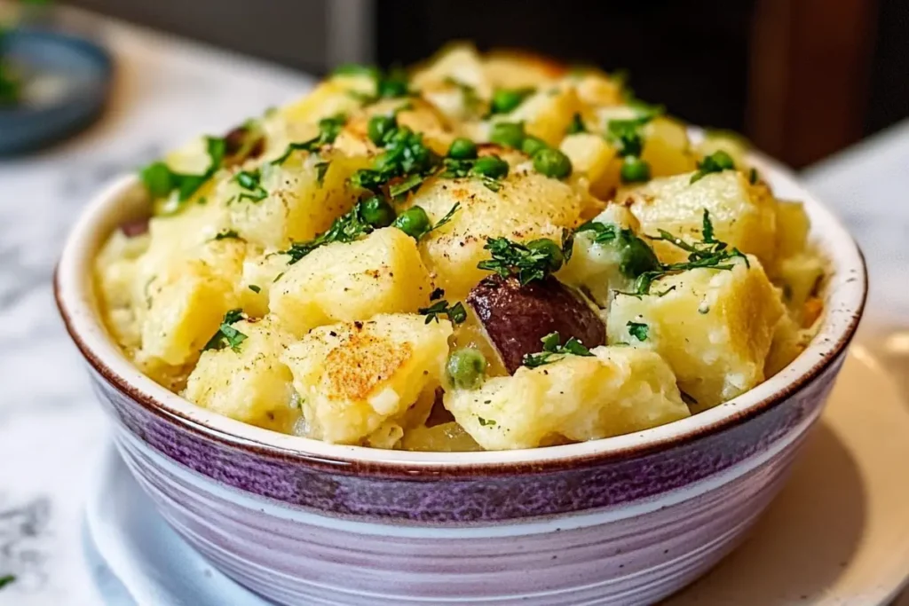 Different types of potatoes for potato salad.