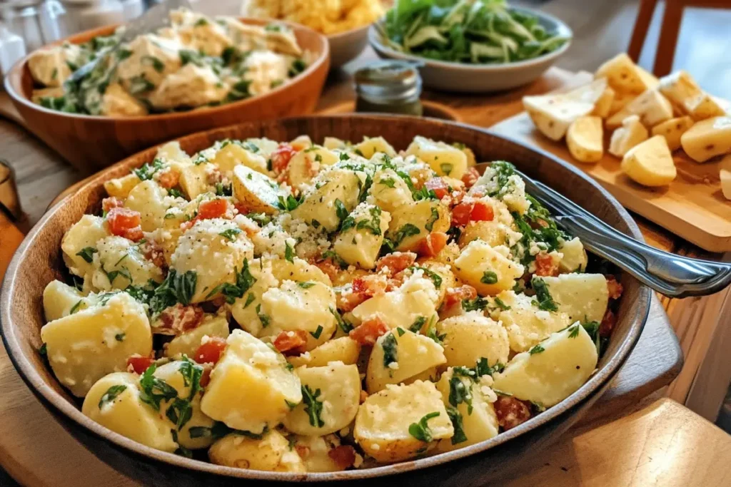 Avoid overcooked potatoes when making potato salad.