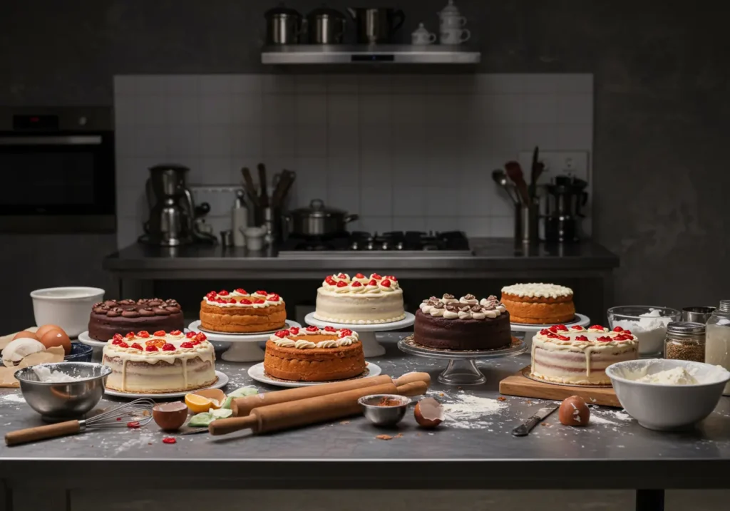 A selection of what are other fun cake recipes displayed beautifully