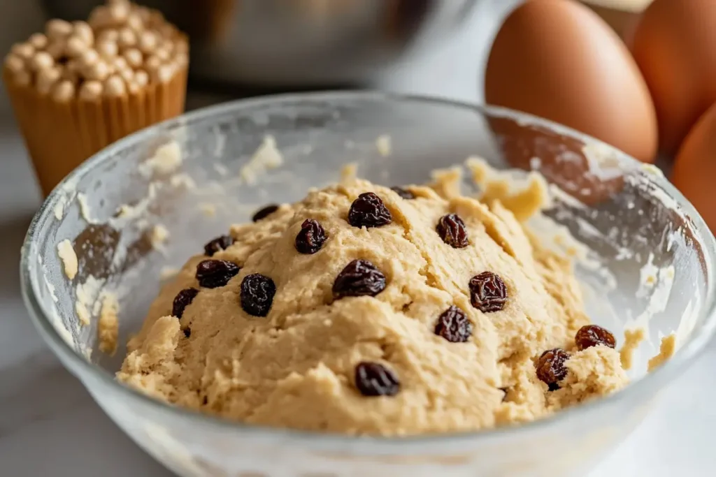 Gaps raisin muffins recipe ingredients displayed.