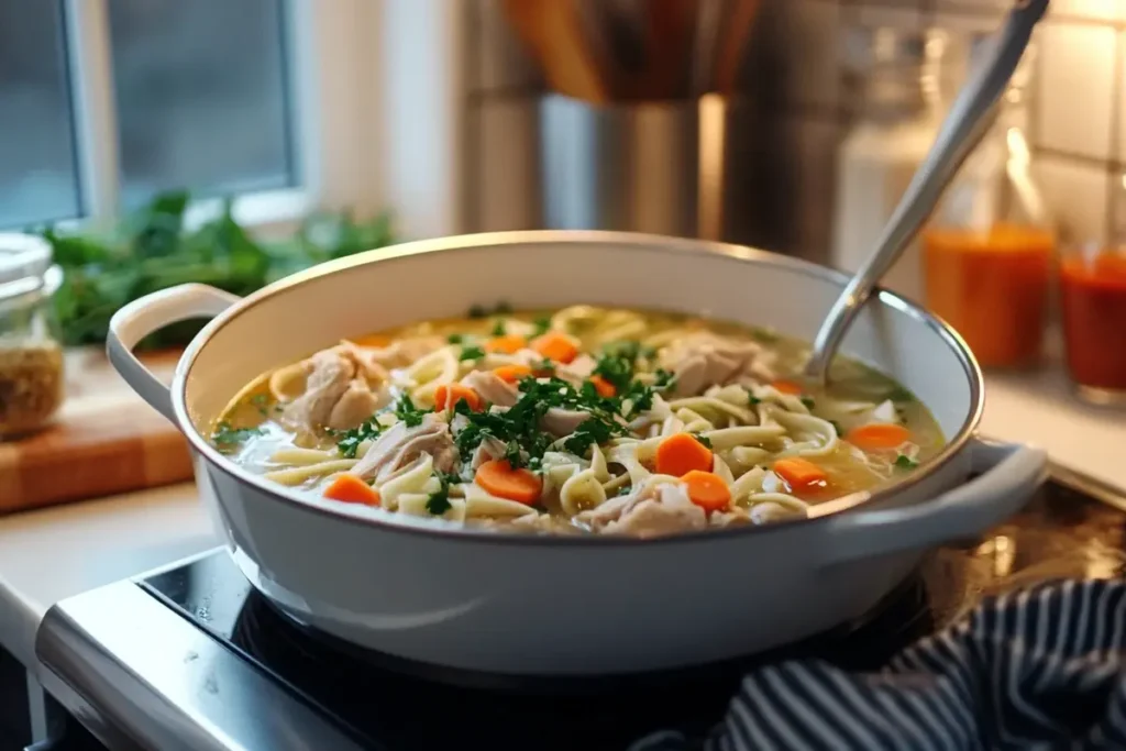 A Spoonful of Gluten Free Chicken Noodle Soup