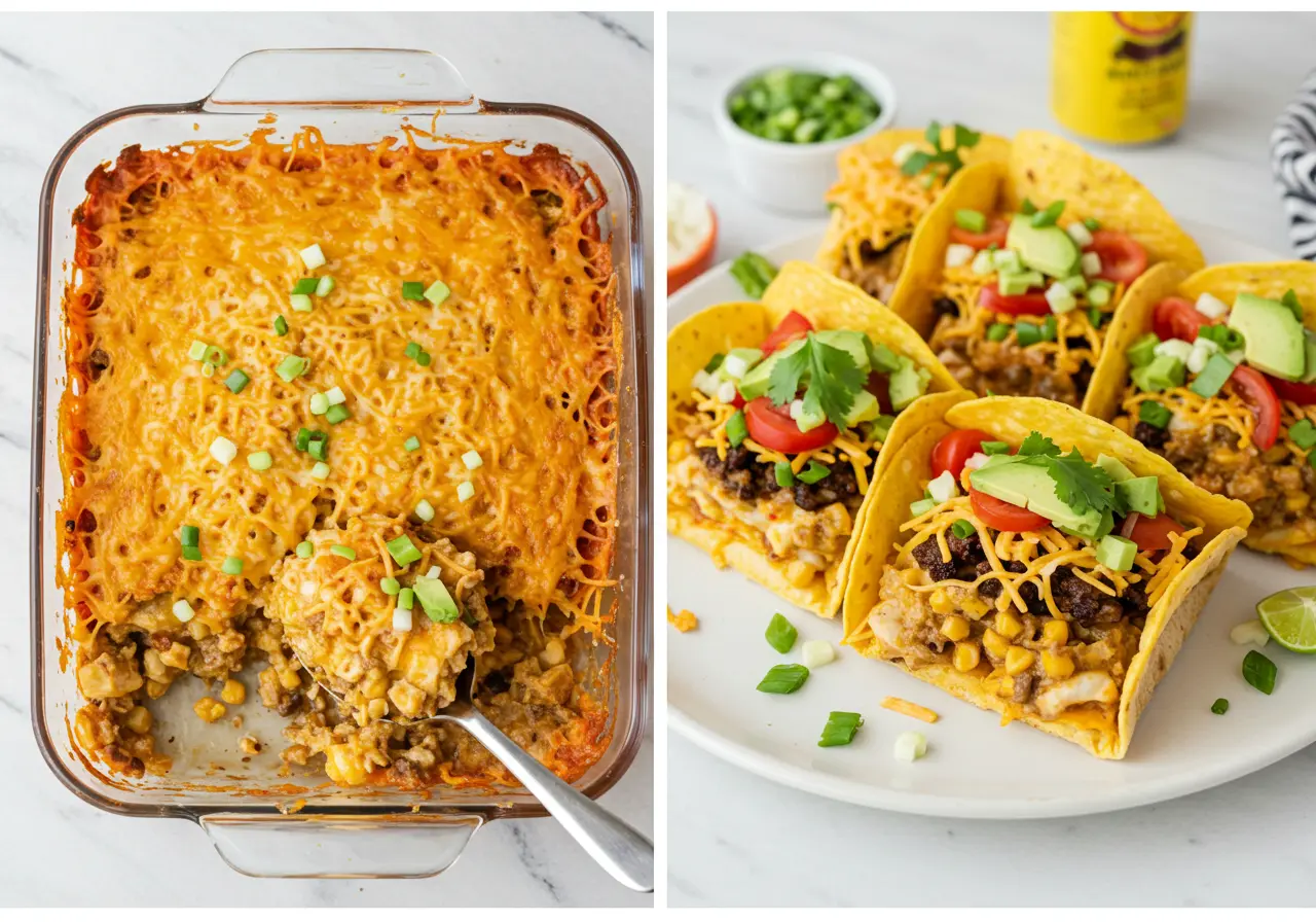 A delicious what is the difference between a taco and a walking taco when making a casserole with tortillas